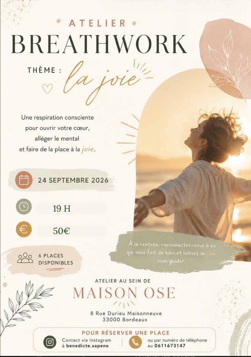 Atelier Breathwork, thème : la joie